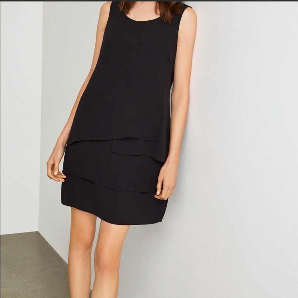 BCBGMAXAZRIA Layered Shift Dress